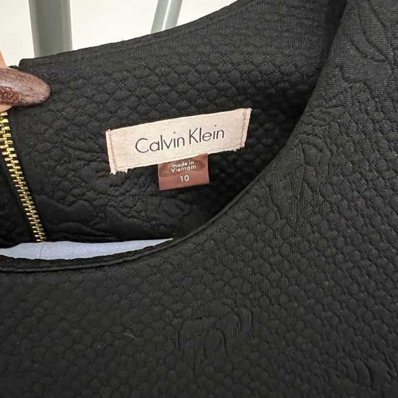 Calvin Klein Black Textured Mini Dress - Picture 3 of 3